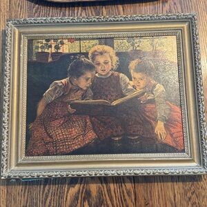 Vintage framed artwork•The Fairy Tale by Walter Firle